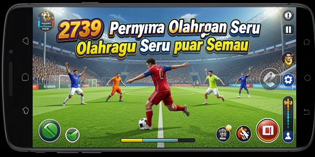 Screenshot utama 2739 menampilkan pertandingan olahraga yang mendebarkan.