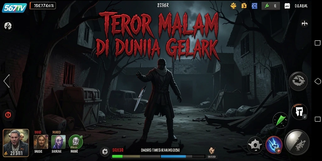 Screenshot gameplay 567TV menampilkan suasana Horror yang menegangkan.