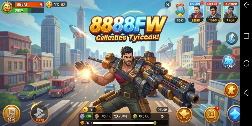 Screenshot utama 888FW menampilkan gameplay seru Tycoon.