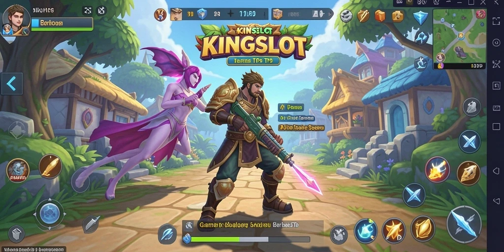 Tampilan gameplay KINGSLOT yang seru dan dinamis.