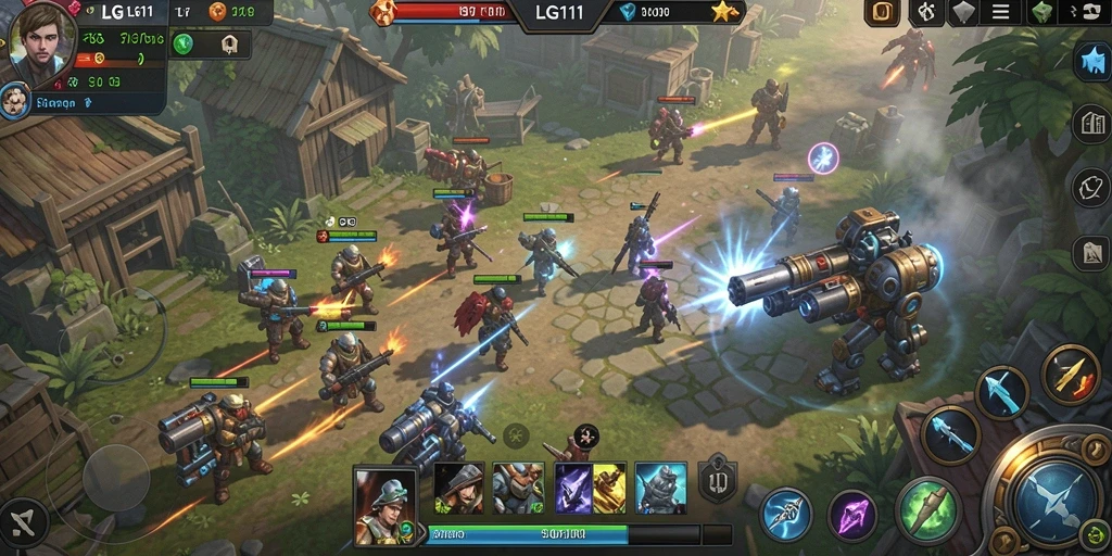 Tampilan gameplay menarik dan strategi mendalam dalam LG111.