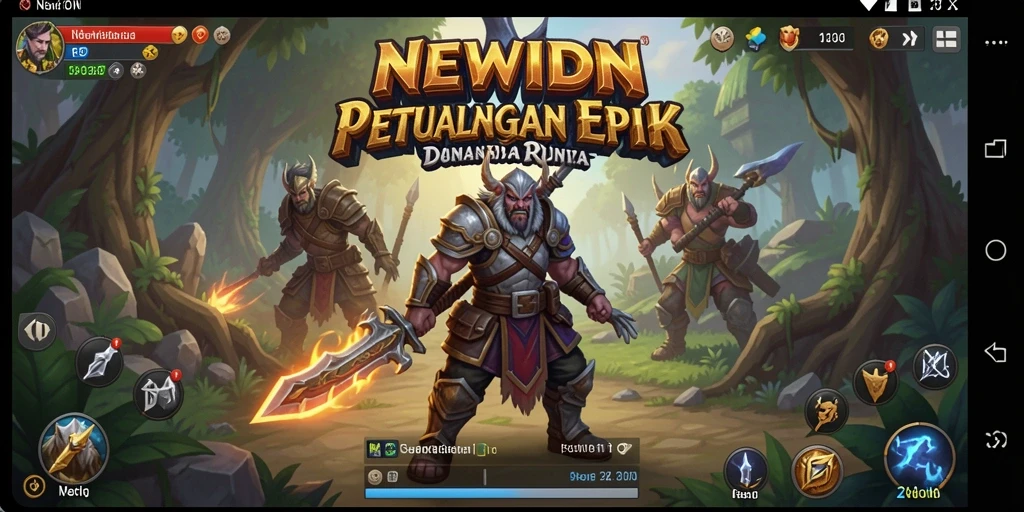 Tampilan gameplay RPG yang menakjubkan dan interaktif di NEWIDN.