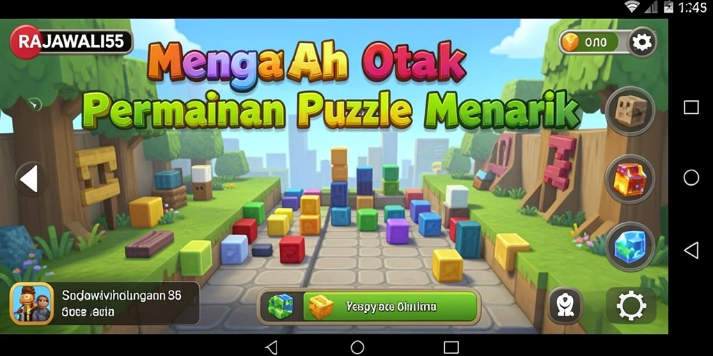 Tampilan gameplay seru dari RAJAWALI55 dengan berbagai teka-teki menantang.