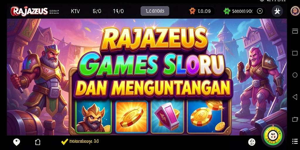 Tampilan luar biasa dari gameplay Slot RAJAZEUS yang menarik.
