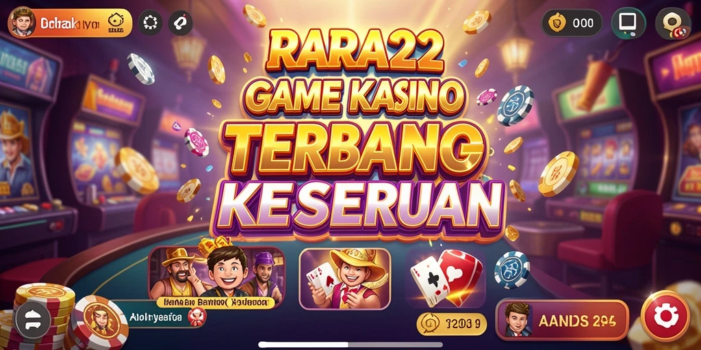 Tampilan gameplay kasino yang menarik dan interaktif di RARA22.