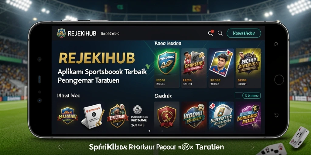 Screenshot gameplay REJEKIHUB yang menampilkan opsi taruhan olahraga.
