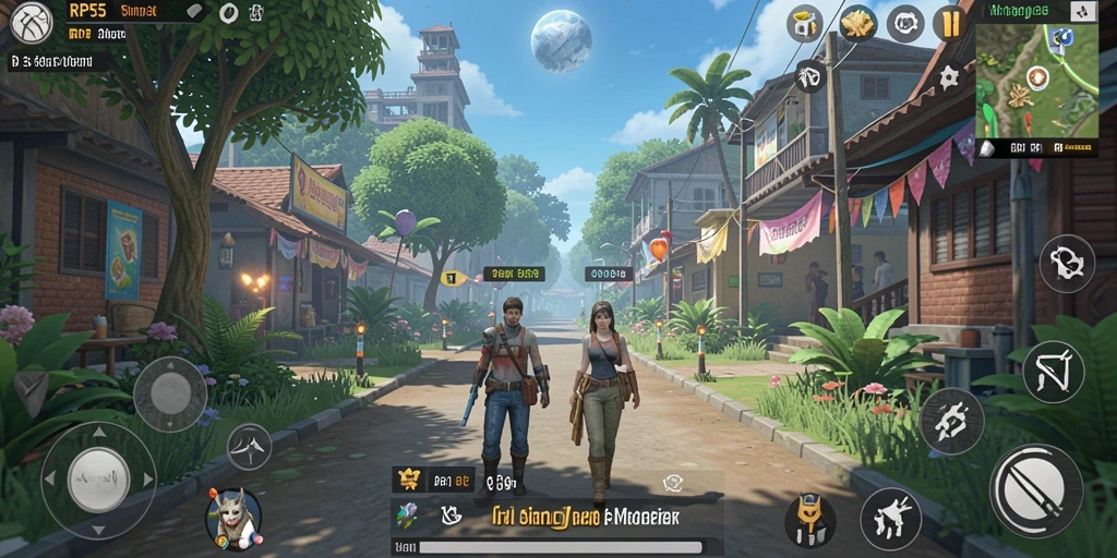 Tampilan gameplay yang menarik dari RP55 menunjukkan interaksi karakter dalam simulasi.