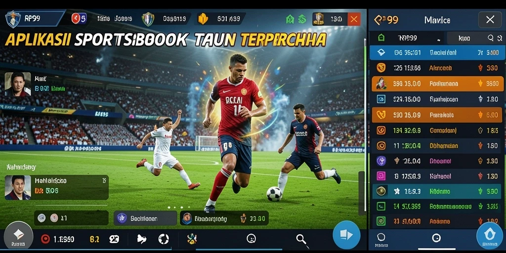 Tampilan menarik dari gameplay taruhan olahraga di RP99.