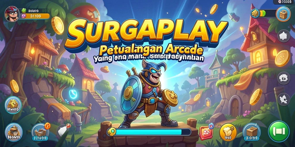 Tangkapan layar gameplay SURGAPLAY yang penuh aksi dan warna.