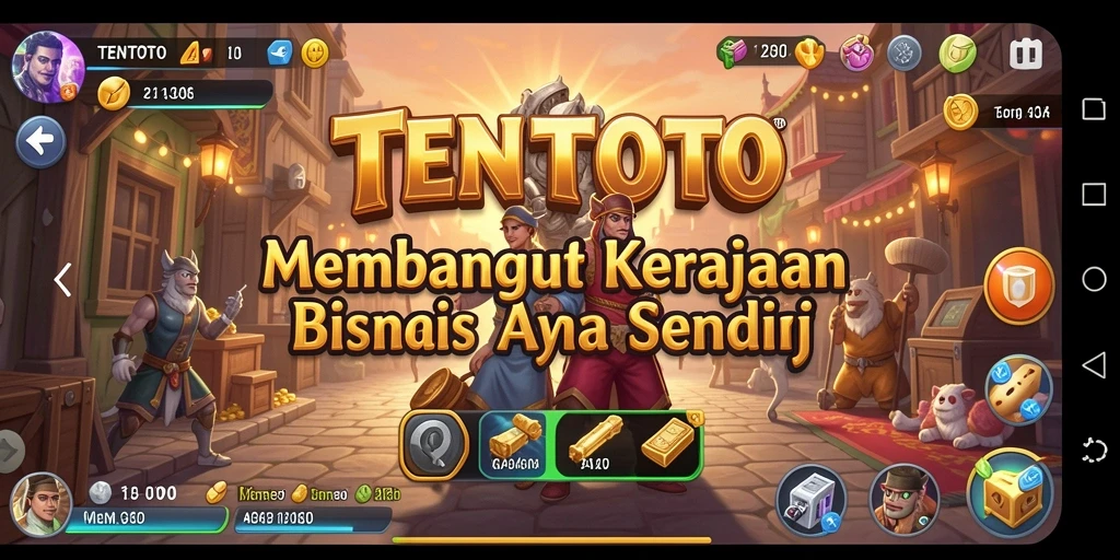 Tampilan gameplay TENTOTO yang menarik dan penuh strategi.