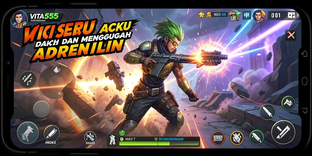 Tampilan gameplay seru VITA555 yang penuh aksi.